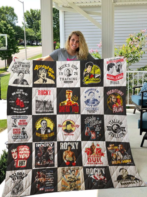 Rocky Balboa Quilt Blanket Bedding Set for Home Décor
