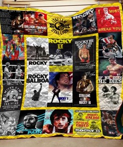 Rocky Tribute Quilt Blanket Bedding Set for Home Décor
