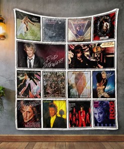 Rod Stewart Album Covers Quilt Blanket Bedding Set