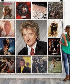 Rod Stewart Quilt Blanket Bedding Set For Fans 02