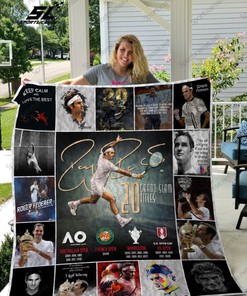 Roger Federer Tennis Player Quilt Blanket Bedding Set