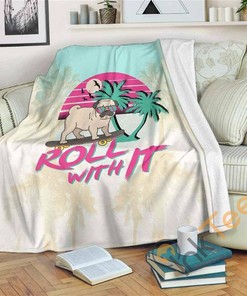 Roll With It Sherpa Fleece Blanket Gifts for Family, for Couple