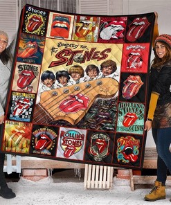 Rolling Stone Band For Music Fan Gift Quilt