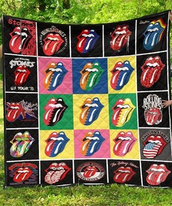 Rolling Stone Sexy Lips Gift For Fan Quilt