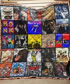 Rolling Stones Collage Quilt Blanket Bedding Set
