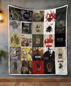 Rome Album Covers Quilt Blanket Bedding Set for Home Décor