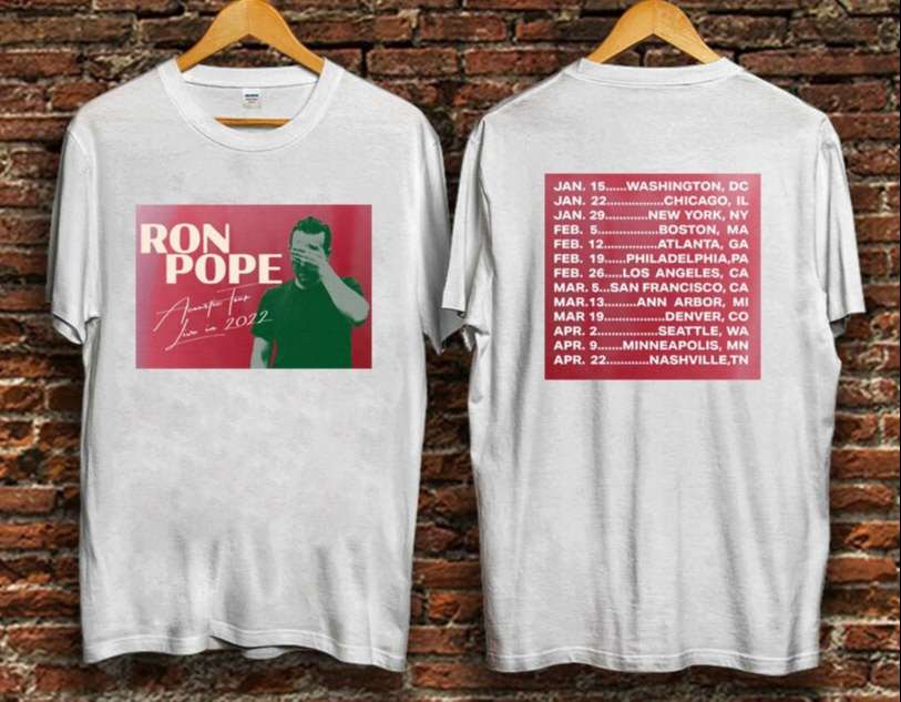 Ron Pope Tour Dates Holiday Edition 2022 T-Shirt
