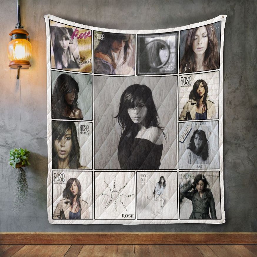 Rose Album Covers Quilt Blanket Bedding Set for Home Décor
