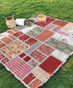 Rose Garden Quilt Blanket Bedding Set
