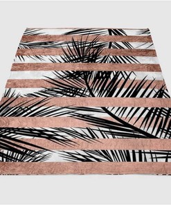 Rose Gold Trendy Sherpa Fleece Blanket Gifts for Family, for Couple