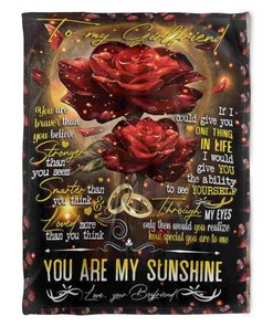 Roses Blanket To My Girlfriend Loved More Than You Think For Girlfriend From Boyfriend