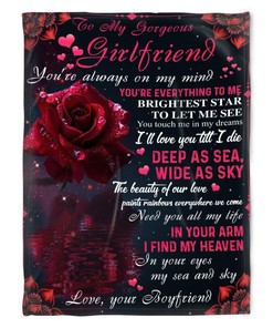 Roses Blanket To My Girlfriend You're Always On My Mind For Girlfriend Family