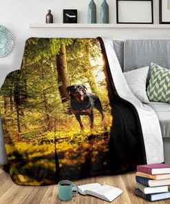 Rottweiler Dog 2 Quilt Blanket Bedding Set for Home Décor