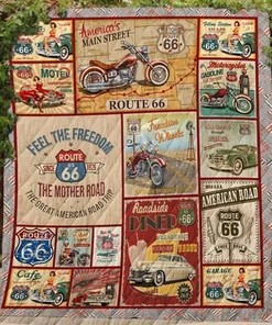 Route  Quilt Blanket Bedding Set for Home Décor