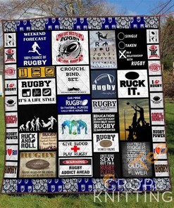 Rugby 1 Quilt Blanket Bedding Set