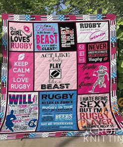 Rugby 3 Quilt Blanket Bedding Set