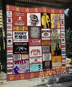 Rugby Bigger Quilt Blanket Bedding Set