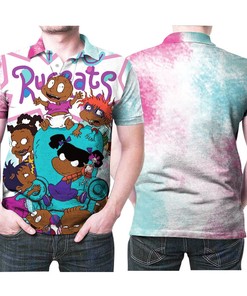Rugrats All Cartoon Characters Cute Funny Printed Gift For Rugrats Fan 3D All Over Print Polo Shirt