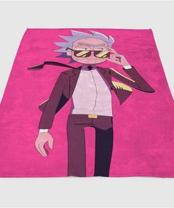 Run The Jewels Rick And Morty Sherpa Fleece Blanket Gifts for Family, for Couple