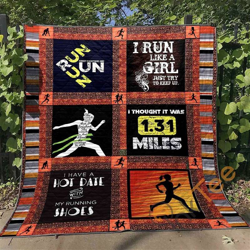 Running Spirit Quilt Blanket Bedding Set