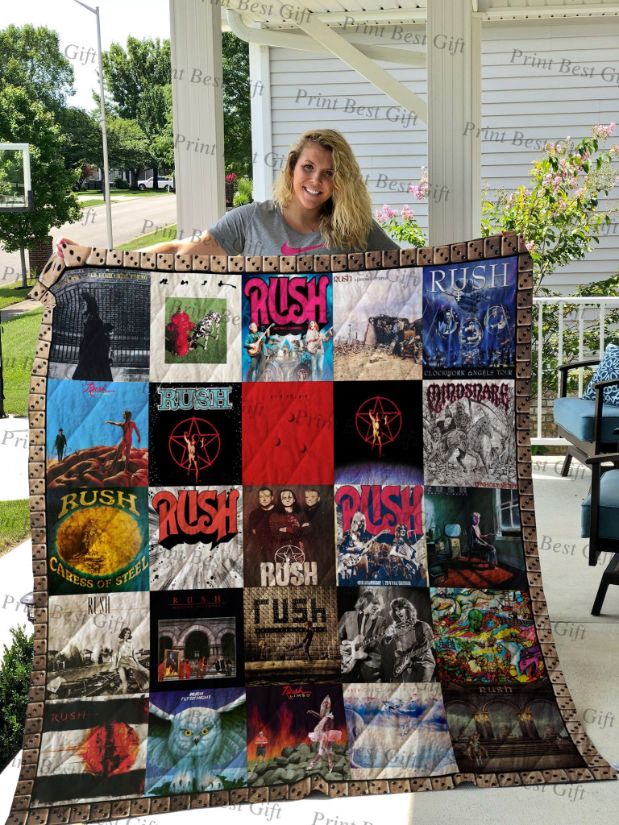 Rush Albums Cover Poster Quilt Blanket Bedding Set
