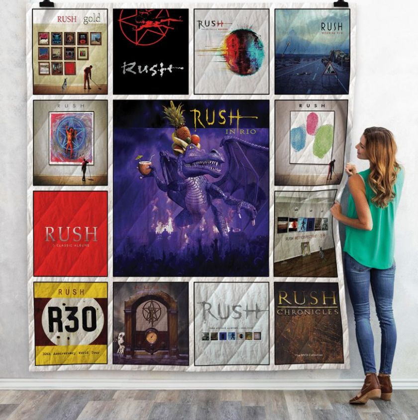 Rush Band Complication Albums Quilt Blanket Bedding Set For Fans