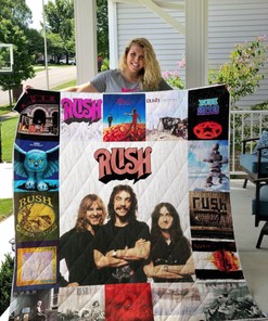 Rush Band For Fans All Season Plus Size Quilt Blanket Bedding Set