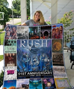 Rush Band st Anniversary Quilt Blanket Bedding Set
