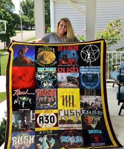 Rush Rock Band Vintage Quilt Blanket Bedding Set
