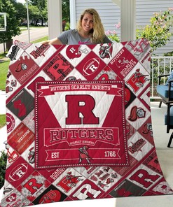 Rutgers Scarlet Knights Ncaa Quilt Blanket Bedding Set