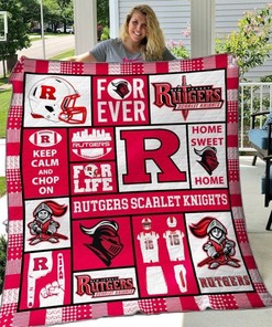 Rutgers Scarlet Knights Quilt Blanket Bedding Set
