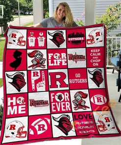 Rutgers Scarlet Knights Quilt Blanket Bedding Set