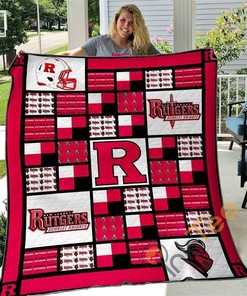 Rutgers Scarlet Knights V2 Quilt Blanket Bedding Set