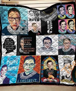 Ruth Bader Ginsburgh Quotes Quilt Blanket Bedding Set