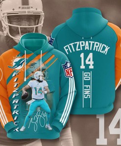 Ryan Fitzpatrick Miami Dolphins Hoodie 3D Full Printing Custom
