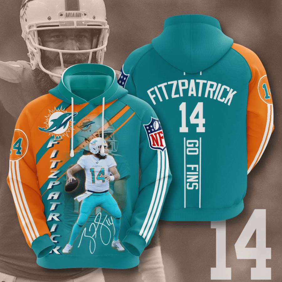Ryan Fitzpatrick Miami Dolphins Hoodie 3D Full Printing Custom