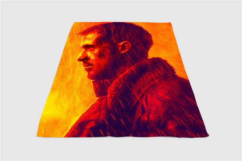 Ryan Gosling Red Light Blade Runner 2049 Sherpa Fleece Blanket Gifts for Family, for Couple