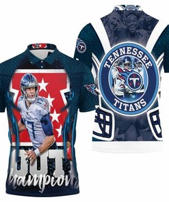 Ryan Tannehill #17 Tennessee Titans Afc South Division Champions Super Bowl 2021 3D All Over Print Polo Shirt