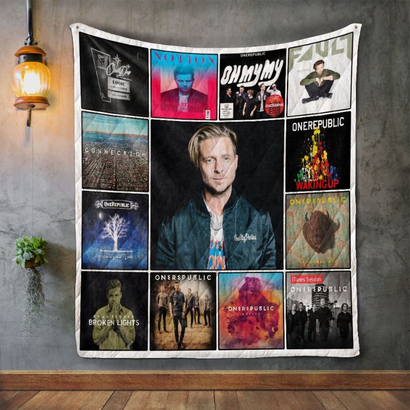Ryan Tedder Album Covers Quilt Blanket Bedding Set
