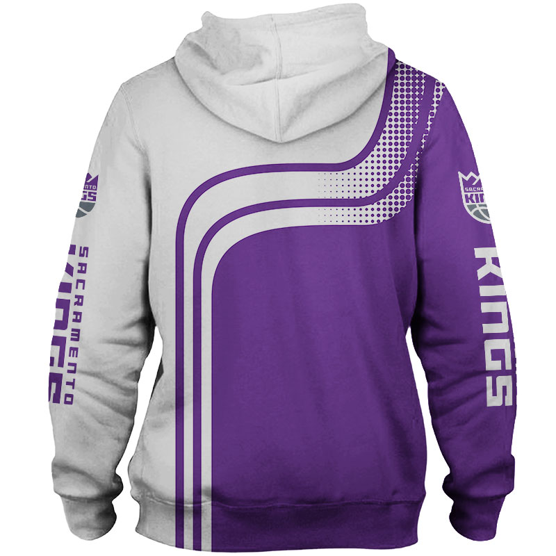 Sacramento Kings Hoodie 3D Zip Hoodie for Fans - Image 2