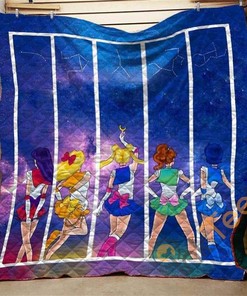 Sailor Moon Scout Stars Back Quilt Blanket Bedding Set