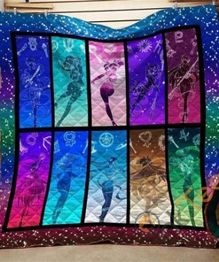 Sailor Moon Transformation Colorful Quilt Blanket Bedding Set