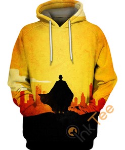 Saitama Orange Negative Space Hoodie 3D