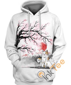 Sakura Cat Hoodie 3D