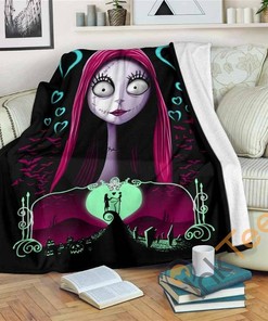 Sally Nightmare Before Christmas Sherpa Fleece Blanket Gifts for Family, for Couple