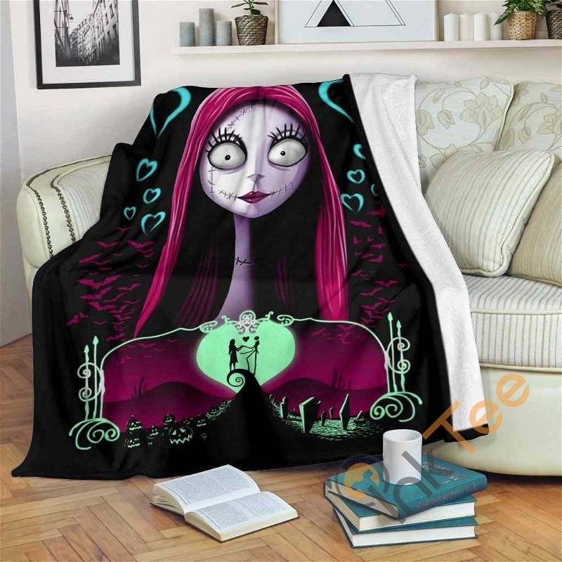 Sally Nightmare Before Christmas Sherpa Fleece Blanket Gifts for Family, for Couple