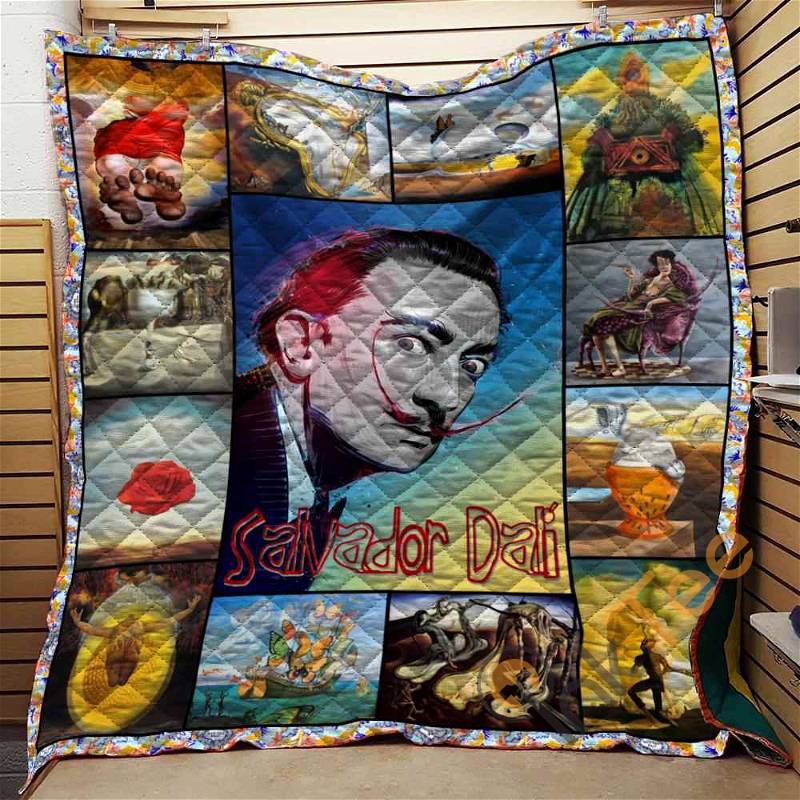 Salvador Dali Tribute Quilt Blanket Bedding Set