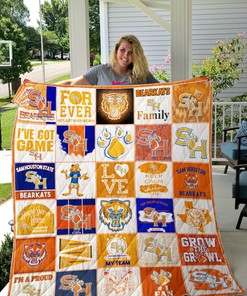 Sam Houston State Bearkats Combined Ncaa Quilt Blanket Bedding Set