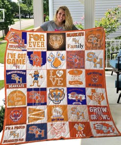 Sam Houston State Bearkats Quilt Blanket Bedding Set