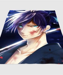 Samurai Kenshin Anime Sherpa Fleece Blanket Gifts for Family, for Couple